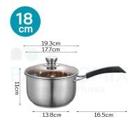 ราคา หม้อสแตนเลส หม้อต้มสแตนเลส หม้อแกงสแตนเลส หม้อฝากระจก หม้อต้ม2หู หม้อมีด้ามจับ สแตนเลส304 สแตนเลสหนาพิเศษ Stainless Pot ราคาโรงงาน พร้อมส่ง (15298711694)