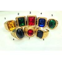 ราคา แหวนทองเหลืองหัวพลอย แหวนไซส์ใหญ่ งานชุบโรเดียม สวยตรงปก (16220202399)