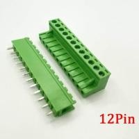 ราคา 5Pair 15EDG KF2EDG 5 08mm 2 12Pin Male Plug Female Socket Row Pin Screw Terminal Block Straight Pin PCB Wire Connector 300V 10A (20458504693)