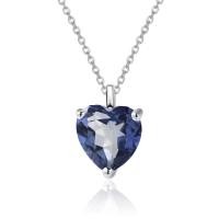 ราคา OANA Fashion Light Luxury Simple Natural Garnet Love Pendant Clavicle Chain S925 Silver Inlaid Gemstone Necklace Jewelry (19993015706)