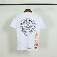 ราคา 23 New Correct Version Foreign Trade Popular Style Chrome Hearts Horseshoe Burning Short Sleeve T Shirt (21030900540)