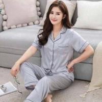 ราคา ชุดนอน ผู้หญิงเล็ก ผ้าแพรสีล้วน (21055659364)