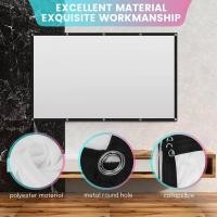 ราคา Projector Screen for Home Theater HD White Foldable Anti (20788632482)