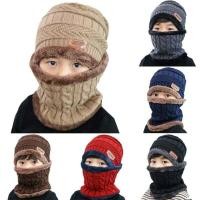 ราคา เด็กเด็กเสื้อถักไหมพรมหมวกผ้าพันคอขนแกะชุดหมวก Hooded เด็ก (7617377081)