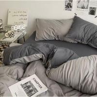 ราคา ชุดผ้าปูที่นอนครบชุด6ชิ้น ราคานี้พร้อมผ้านวม สีเทาทูโทน (15557636167)
