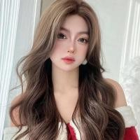 ราคา วิกผมยาวที่คาดผมเต็มศีรษะ แสกกลาง ทรงฟูแปดหน้าม้า ผมหยิกยาว วิกผมยาวตรง (21200516461)