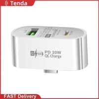 ราคา ฮับเครื่องชาร์จโทรศัพท์ในรถยนต์เร็วชนิด C PD 20W USB 2 4A สำหรับ iPhone 14 Pro รูปไข่สีขาว (21313639772)