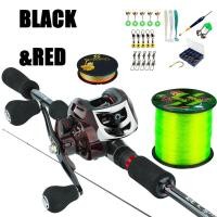 ราคา Sougayilang ชุดคันเบ็ดตกปลาคันเบ็ดตกปลายาว1 8เมตรพร้อมรอกเบท18 1BB และอุปกรณ์เสริมสำหรับตกปลาชุดเหยื่อถักไนล่อน (20851694637)