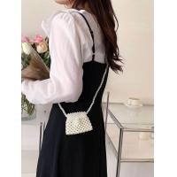 ราคา กระเป๋าสะพายใส่เหรียญ แฟชั่นขนาดเล็ก งานลูกปัดมุกน่ารัก (21064549177)