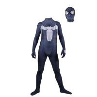 ราคา Black Venom Suit Adults Kids Spiderman Symbiote Superhero Zentai Cosplay Costume Man Boys Male Halloween Bodysuit (19948775541)