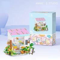 ราคา Smilewil DIY การก่อสร้างตึก ตัวต่อเลโก้ เมืองเทพนิยาย บ้านดอกไม้เลโก้ มุมมองถนนเลโก้ (16619811818)