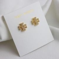 ราคา TORY BURCH ต่างหูแบบคลาสสิกต่างหูแบบตัวอักษรคู่ยุโรป และอเมริกาสุดแฟลช rhinestone ฝังต่างหูชนิด tb ต่างหูทองแท้ในสต๊อก (20674543687)