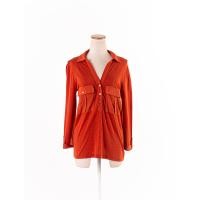 ราคา Massimo Dutti เสื้อแขนยาวสีส้มอิฐ ป้ายแบรนด์ระบุไซส์ M Preloved (20613658842)