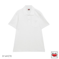 ราคา แตงโม SUIKA เสื้อแตงโมคอปก POLO ชาย หญิง 01 WHITE (16409329235)