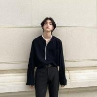 ราคา MJ เสื้อยืดแขนยาวผู้ชาย เสื้อคอกลมเสื้อยืดแขนยาวอินเทรนด์สไตล์เกาหลี (19614139116)