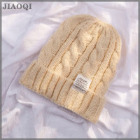 ราคา JIAOQI หมวกไหมพรมสำหรับผู้หญิง หมวกไหมพรมถักไหมพรม (20730258597)