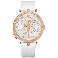 ราคา OLEVS 5576 Waterproof Genuine Leather Band Women Wristwatch Fashion Quartz Watch For Women (20439289053)