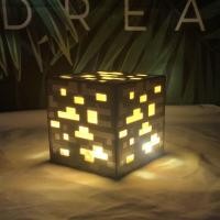 ราคา Grain73gre1ygs Minecraft peripherals torch led night light rechargeable mining diamond changing bottle (20424086499)