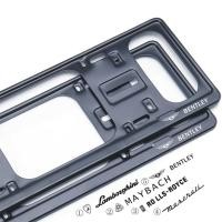 ราคา กรอบป้ายทะเบียนรถสแตนเลสใหม่สำหรับ Lamborghini marsarati Maybach Rolls Royce (14820810115)