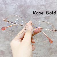 ราคา Anti Radiation Myopia Metal Frame Round Eyeglass for Women (16628329733)
