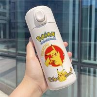 ราคา Pokémon ขวดน้ำ Pikachu แก้วถ้วยกันกระแทกกระติกน้ำร้อนการ์ตูนนักเรียนกลางแจ้ง304ถ้วยสแตนเลส (15227444810)