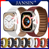 ราคา สายหนัง สำหรับ apple watch ของแท้ สาย Ultra 49mm 45mm 41mm 44mm 40mm 42mm 38mm สายแม่เหล็ก i Watch Series 8 ultra 7 6 SE 5 4 321 สายนาฬิกาสำรอง (16819039620)