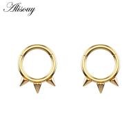 ราคา Alisouy 1pc 16G Stainless Steel Crystal CZ Hinged Septum Clicker Nose Ring Daith Ear Helix Cartlage Piercing Body Jewelry (9482203431)