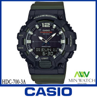 ราคา นาฬิกา CASIO รุ่น HDC 700 CASIO นาฬิกาข้อมือผู้ชาย สายเรซิน HDC 700 1A สีดํา HDC 700 3A สีเขียว HDC 700 9A สีทอง ของแท้100 ประกันศูนย์ CASIO 1 ปี จากร้าน MIN WATCH (5422368682)