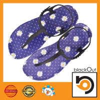 ราคา Blackout Flipper Slingblack แตะหนีบรัดส้นเดซี่น้ำเงิน หูดำ (414332429)