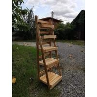 ราคา ชั้นวางของ5ชั้นพับได้ทำจากไม้สักทองขนาดสูง160เซนติเมตร (19103238763)