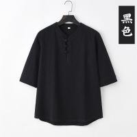 ราคา Ready Chinese practice clothes mens cotton and linen Tang suit Chinese medicine health center work clothes Zen plain clothes lay Buddhist meditation clothes (20028796829)