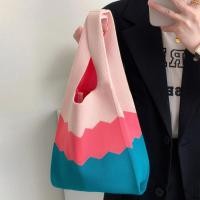 ราคา กระเป๋าไหมพรม ผ้าถัก ลายสก๊อต แฮนด์เมด ผ้าไหมพรม (20691788809)