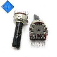 ราคา 1pcs lot RK1212G vertical double volume potentiometer B503 B50K rachis white shell handle length 10mm 13mm In Stock (16679711142)