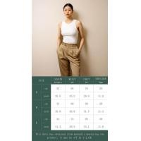 ราคา BRANCHÉ 6สี กางเกงขายาว กางเกงสีขาว กางเกงวอร์ม เอวสูง ผู้หญิง ทรงหลวม สไตล์เกาหลี เอวสูง 231128009 (21381900953)