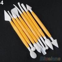 ราคา BOCO 8 Pcs 1 ชุดคัตเตอร์กดลายดอกไม้เค้กฟองดองทำจากน้ำตาลเครื่องมือตกแต่งแม่พิมพ์ (3859542008)