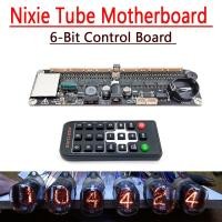 ราคา 6 Bit Nixie Tube นาฬิกาเมนบอร์ดกระดานควบคุม รีโมทคอนโทรลสากล In12 In14 In18 IN8 Qs30 1ดิจิตอล LED หลอดเรืองแสง (20467043516)