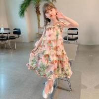 ราคา ชุดเดรสลายดอกไม้สำหรับเด็กผู้หญิงชุดเดรสสไตล์แบบลำลองสำหรับเด็กผู้หญิงเสื้อผ้าเด็กผู้หญิงวัยรุ่น6 8 10 12 14 (19790408956)