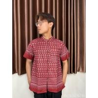 ราคา เสื้อลายคอพระราชผู้ชาย คอจีน กระดุมไม้ (18920656565)