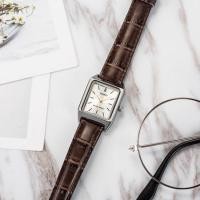 ราคา Casio นาฬิกาข้อมือควอตซ์ สายหนัง ทรงสี่เหลี่ยม าดเล็ก สีดํา สีน้ําตาล สไตล์เรโทร สําหรับผู้หญิง (20582596470)