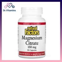 ราคา Exp2026 Natural Factors Magnesium Citrate 150 mg 90 Capsules (17448338075)