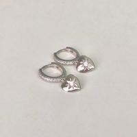 ราคา Winterwinter Jewelry Silver925 เครื่องประดับเงินแท้ เงินแท้925 ต่างหูเงิน ต่างหูห้อยหัวใจ ประดับเพชร cz (14799841679)