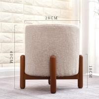 ราคา สตูลโซฟาผ้า สตูลกลม ห้องนั่งเล่น โต๊ะกาแฟ ม้านั่งไม้ สตูลเตี้ย สตูลทดสอบรองเท้าchair เบาะวางเท้า สตูลวางเท้า (20909571492)