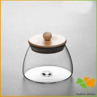 ราคา FASHION โหลแก้วฝาไม้เก็บวัตุดิบ ทรงโอ่ง กระปุกใส่ขนม ขวดใส่เครื่องปรุง Food Storage FASHION (18599137186)