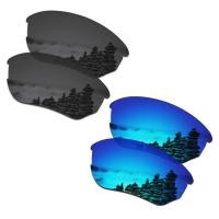 ราคา เลนส์อะไหล่โพลาไรซ์2คู่สำหรับ Oakley Flak Beta OO9363 Flak Beta Asian OO9372กรอบแว่นกันแดดเอเอฟ ติดตั้งได้ง่าย ใส่ได้พอดี ป้องกันรังสียูวี100 ดำ เงิน (20331961666)