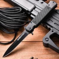 ราคา SOG มีดพับเดินป่า มีดพับพกพา มีดตัดทุเรียน มีดปอกผลไม้ มีดพับแบบกดดีด แข็งแรงทนทาน กพาสะดวก ใบมีดคมกริบ ไม่ขึ้นสนิม outdoor campinghigh hardness folding knife (19914380136)