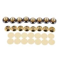 ราคา 8 Set Golden Plated Speaker Spikes Speaker Stands CD Audio Subwoofer Amplifier Turntable Isolation Feet (12409486401)