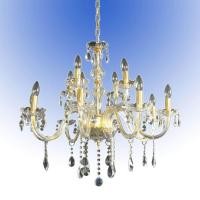 ราคา WH โคมไฟระย้า โคมห้อยโซ่สีทองเชิงเทียนขาแก้ว 3 ขา ขั้ว E14 รุ่น WL 5366D 8 4KG (109709037)