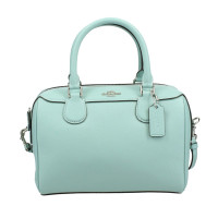 ราคา กระเป๋าถือ Coach แท้ หนังแท้ ฟอกแบบกันรอยขีดข่วน รุ่นใหม่ สวยมาก มีสายยาว COACH 32202 BENNETT SATCHEL IN CROSSGRAIN LEATHER Seafoam (21362204858)