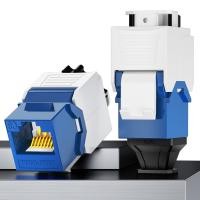 ราคา AMPCOM CAT7A CAT6A CAT7 CAT6แจ็คคีย์ RJ45ตัวต่อแบบแยกส่วนล็อควงล้อ Stp utp Toolless Modular Modular Jacks โมดูลสังกะสีอัลลอย10Gbps (17826031943)