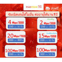 ราคา ซิมเน็ตทรู ซิมเทพ True 4เมก 30เมก เน็ตไม่อั้น โทรฟรี24ชม ซิมเติมเงิน (19379595652)